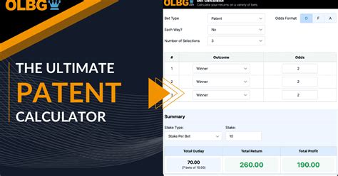 patent betting calculator|Patent bet calculator » Bet Calculator.
